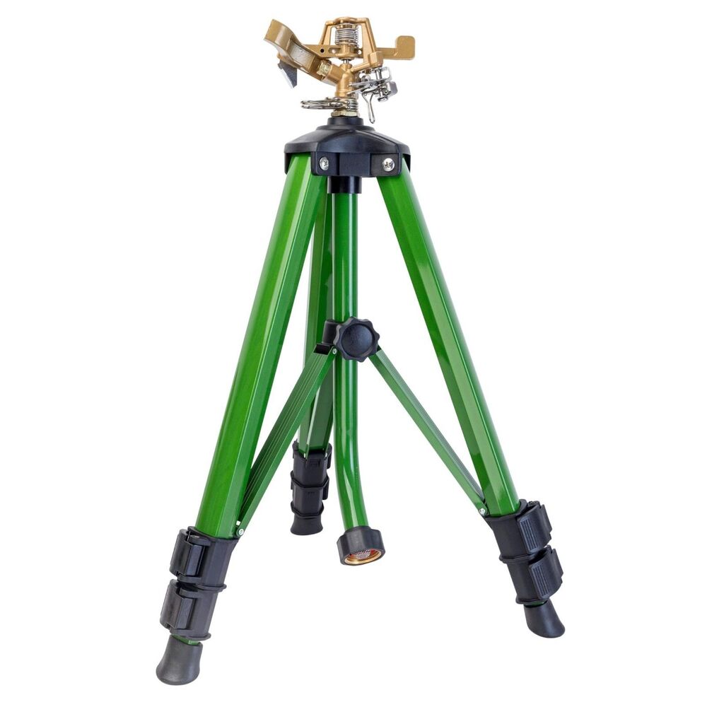 Orbit PRO Contractor Grade 56667 Zinc Impact Tripod Sprinkler 360 Spray Diameter